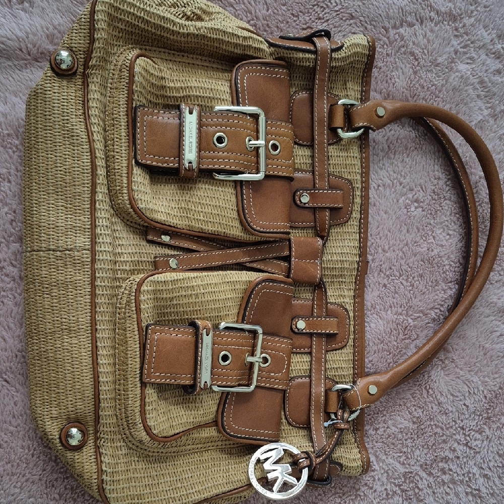 Brown and Tan Women's Bag